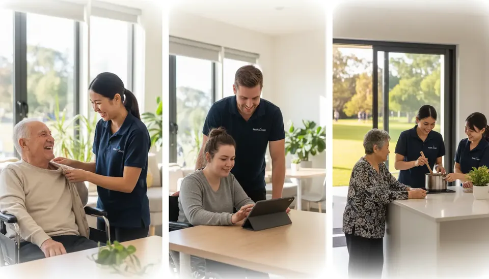 Reach To Care support worker assisting an NDIS participant in Wagga Wagga